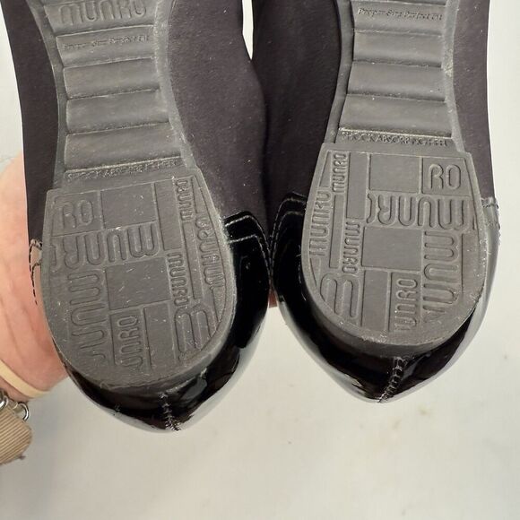 Munro Slip-On Loafer Shoes Size 6M Traveler Black Stretch Fabric Made In USA - Picture 14 of 16